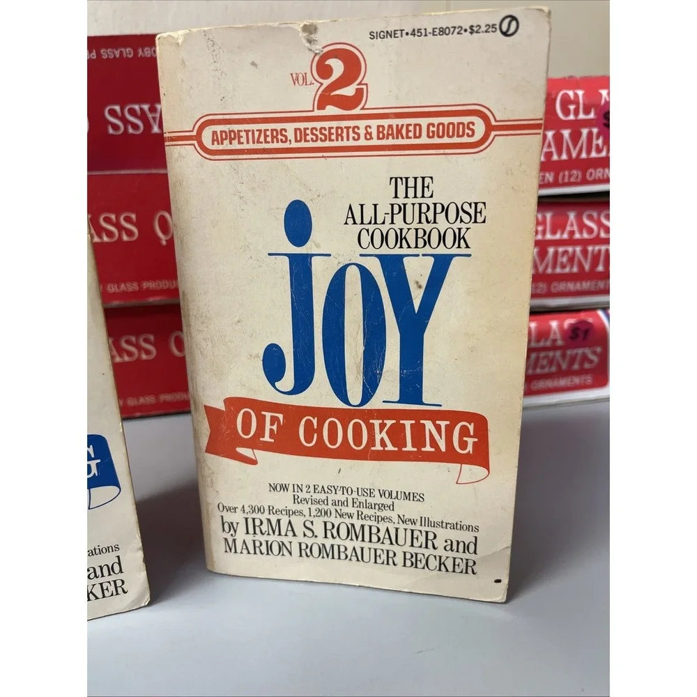 The Joy Of Cooking Volume 1 &2 by Irma S. Rombauer & Marion Rombauer Becker 1974